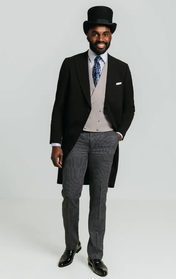 Zwart slim fit rok kostuum - photo 1