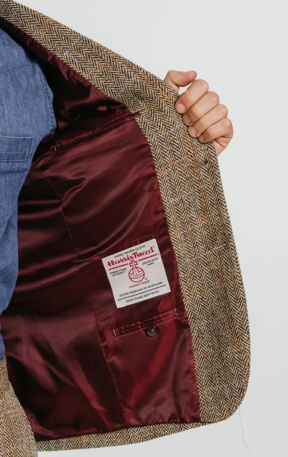 Harris Tweed bruin groot geruit kostuum - photo 5 Harris Tweed bruin groot geruit kostuum - photo 5