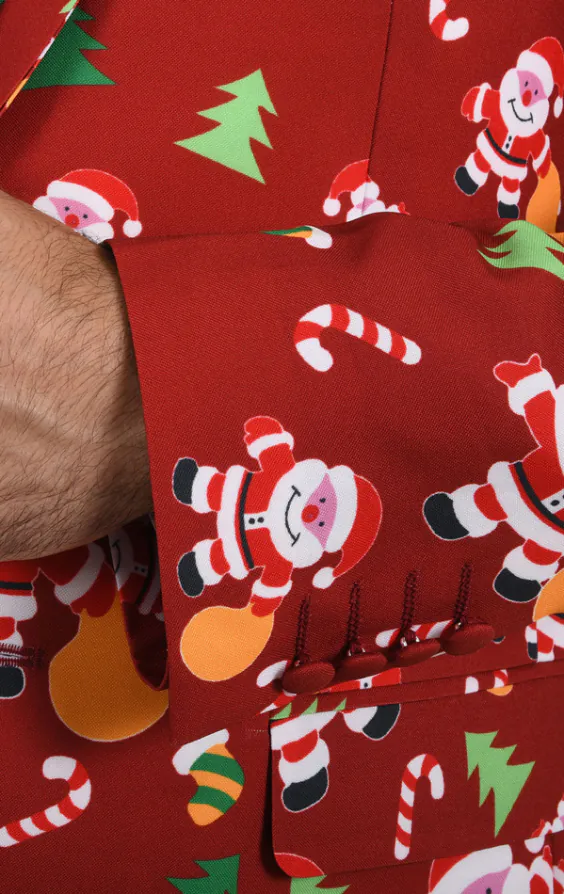 'Happy Santa Claus' feestelijke kerst colbert - photo 2