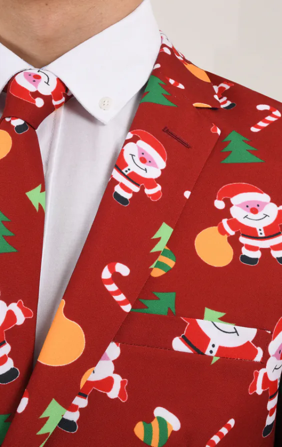 'Happy Santa Claus' feestelijke kerst colbert - photo 3