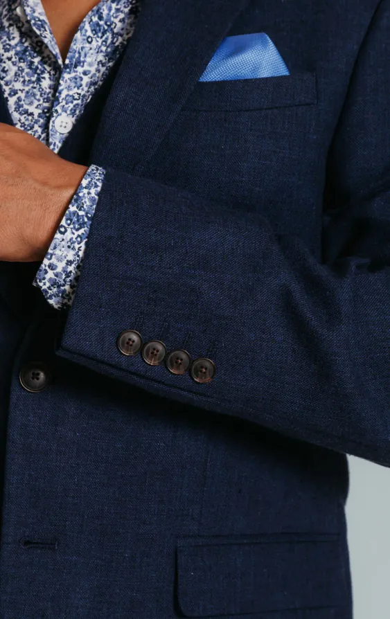 Navy linnen blazer - photo 2 Navy linnen blazer - photo 2