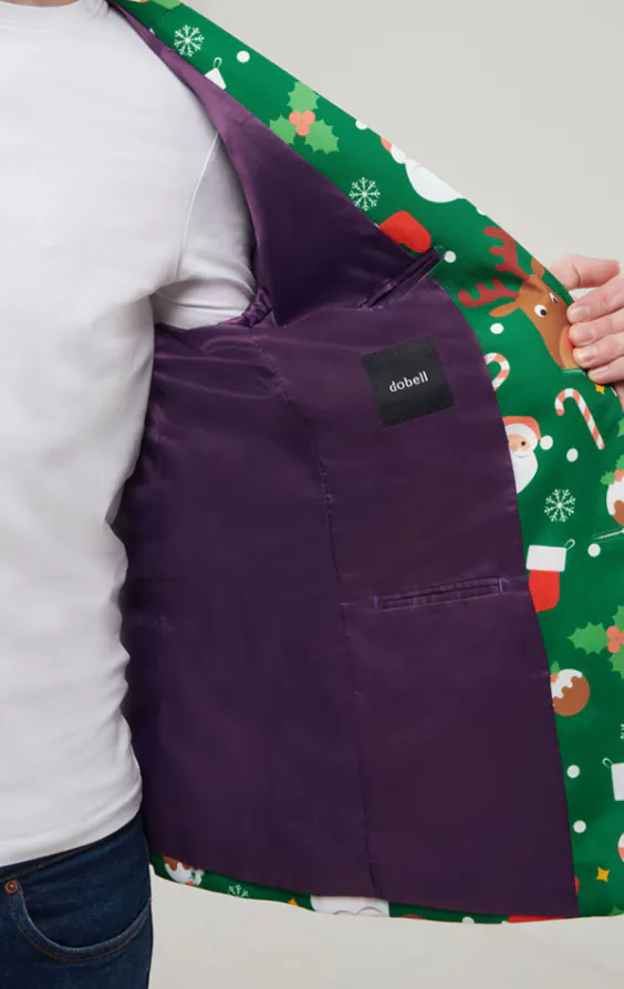 'Santa & Friends' groen kerst colbert - photo 2