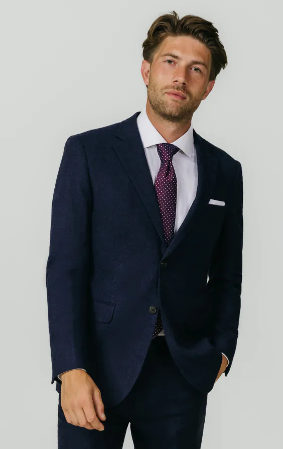 Dobel navy Donegal Tweed colbert Dobel navy Donegal Tweed colbert