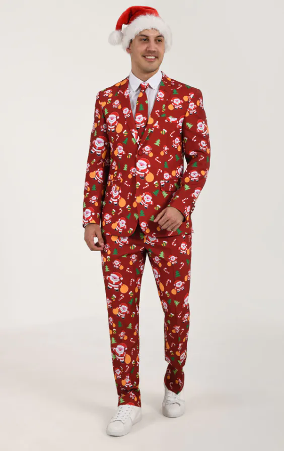 'Happy Santa Claus' feestelijke kerst kostuum - photo 1