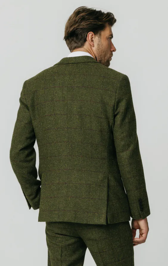 Groen groot geruit tweed colbert - photo 5 Groen groot geruit tweed colbert - photo 5