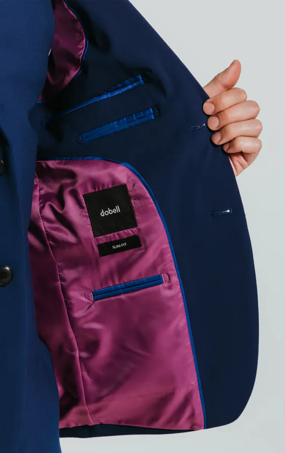 Blauw slimfit colbert - photo 4