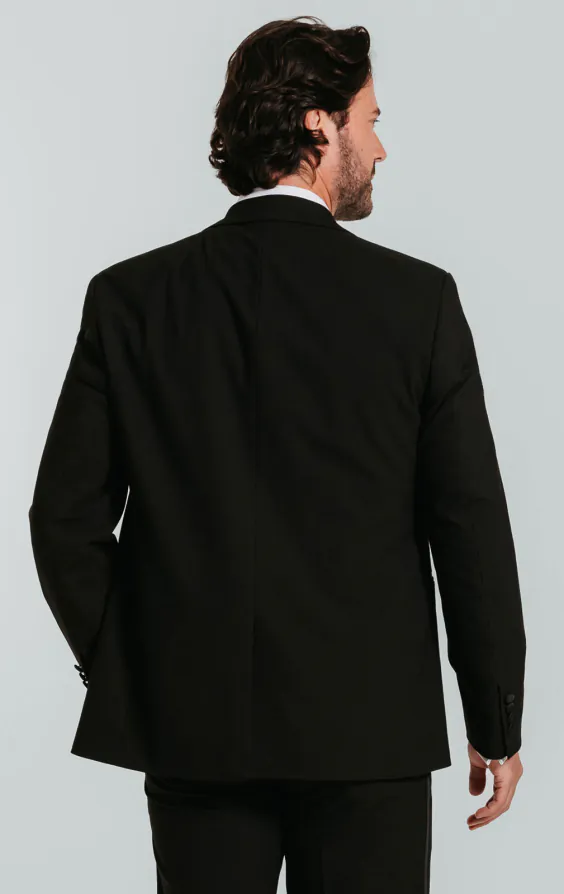 Zwarte slimfit smoking met piek revers - photo 2 Zwarte slimfit smoking met piek revers - photo 2