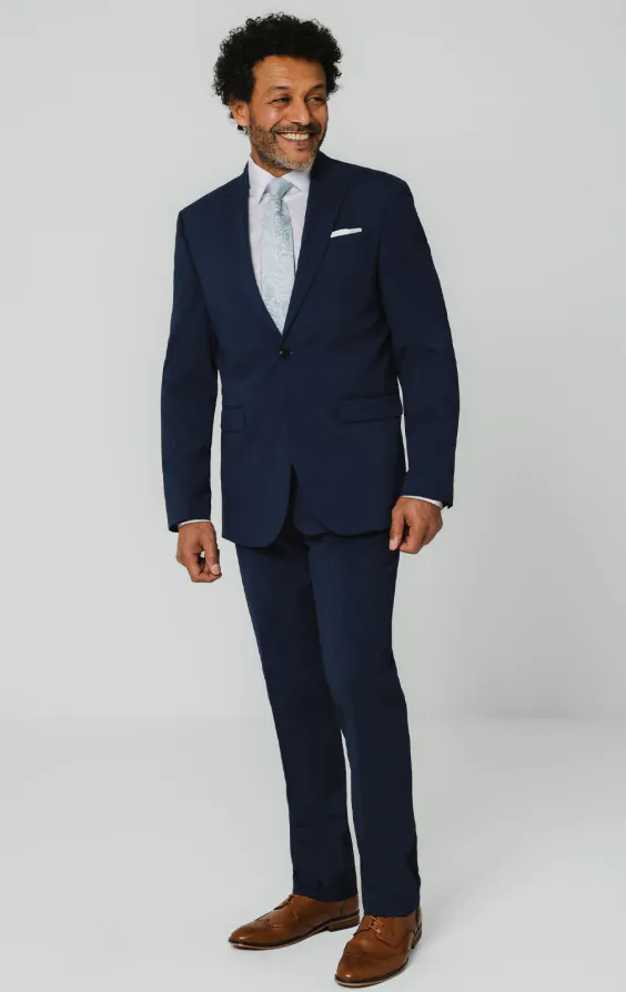 Blauw colbert met piek revers - photo 1 Blauw colbert met piek revers - photo 1
