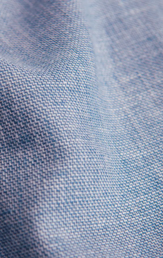 Licht blauw linnen gilet - photo 3 Licht blauw linnen gilet - photo 3