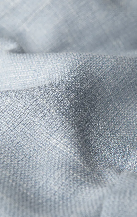 Lichtblauw getextureerd geweven gilet - photo 3 Lichtblauw getextureerd geweven gilet - photo 3