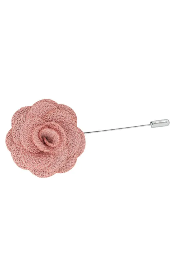 Roze bloem kraag speld