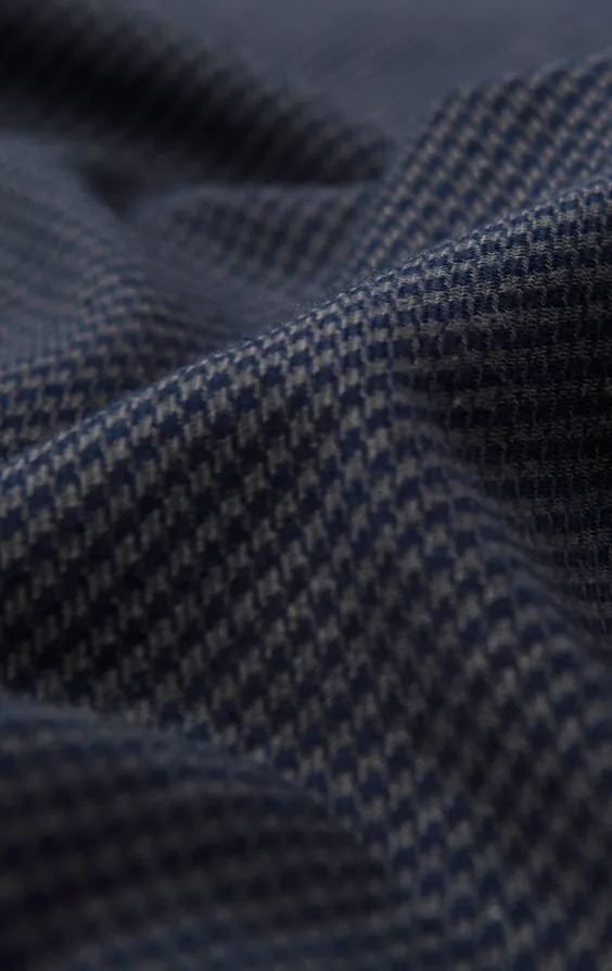 Marineblauw puppytooth geruit jasje - photo 6 Marineblauw puppytooth geruit jasje - photo 6