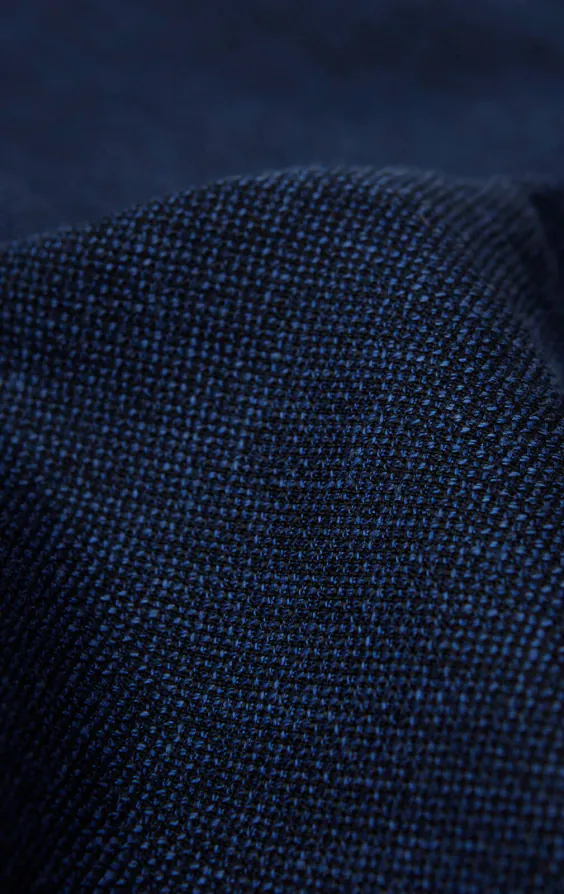 Marineblauw getextureerd gilet - photo 4