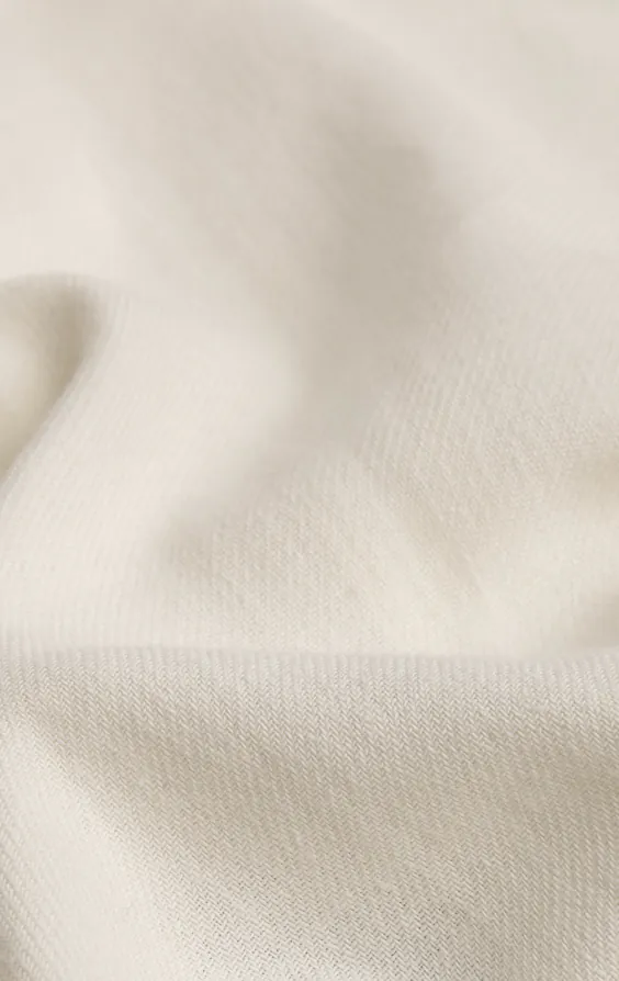 Gebroken wit linnen twill gilet - photo 3