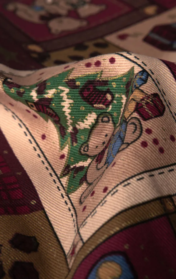 Rood vintage kerstmis print vest - beperkte editie - photo 3 Rood vintage kerstmis print vest - beperkte editie - photo 3