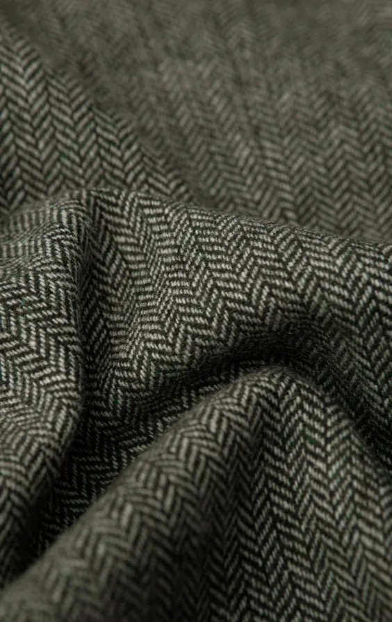 Sage groen visgraat tweed colbert - photo 5 Sage groen visgraat tweed colbert - photo 5