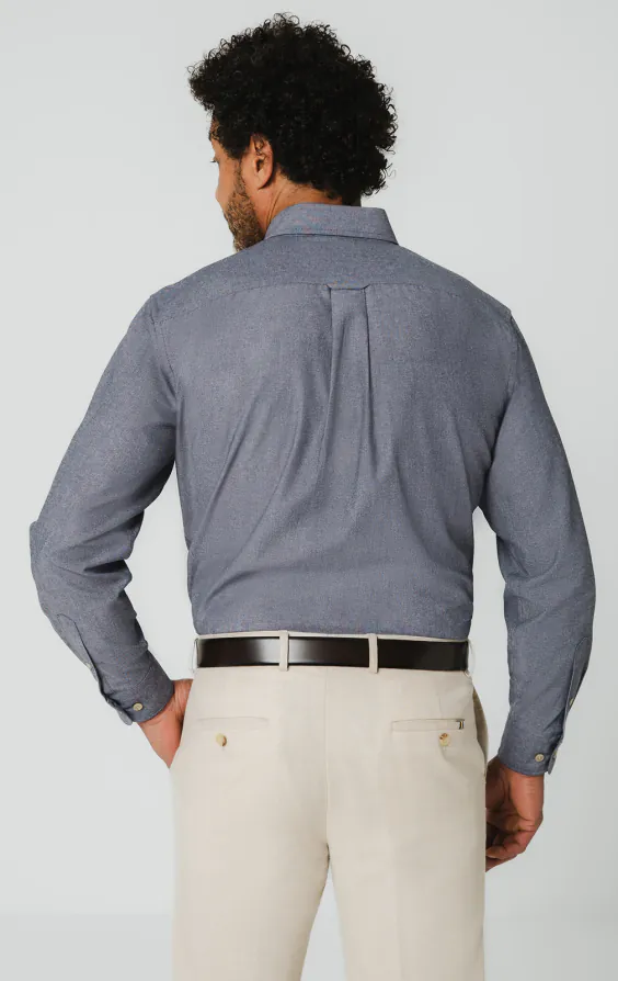Blauw chambray overhemd - photo 4