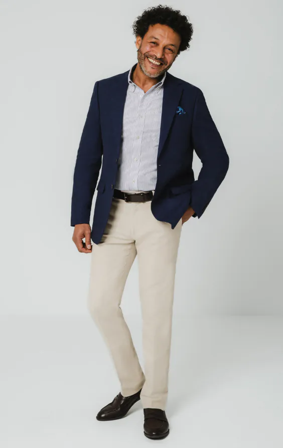 Blauw en wit gestreept Oxford overhemd - photo 1