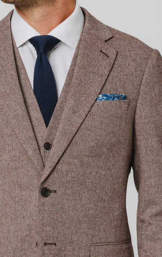 Roodhout visgraat tweed 3 delig pak - photo 3 Roodhout visgraat tweed 3 delig pak - photo 3