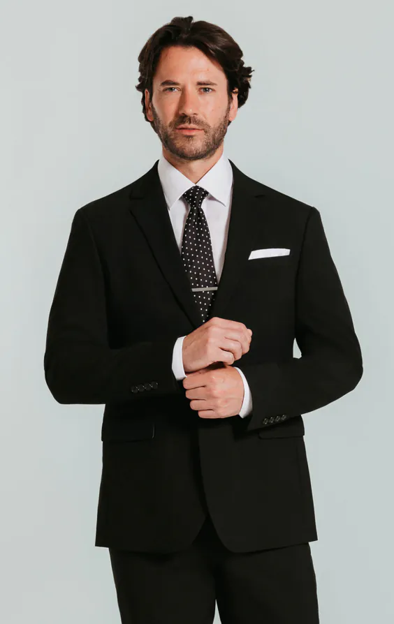 Zwart slim fit kostuum Zwart slim fit kostuum