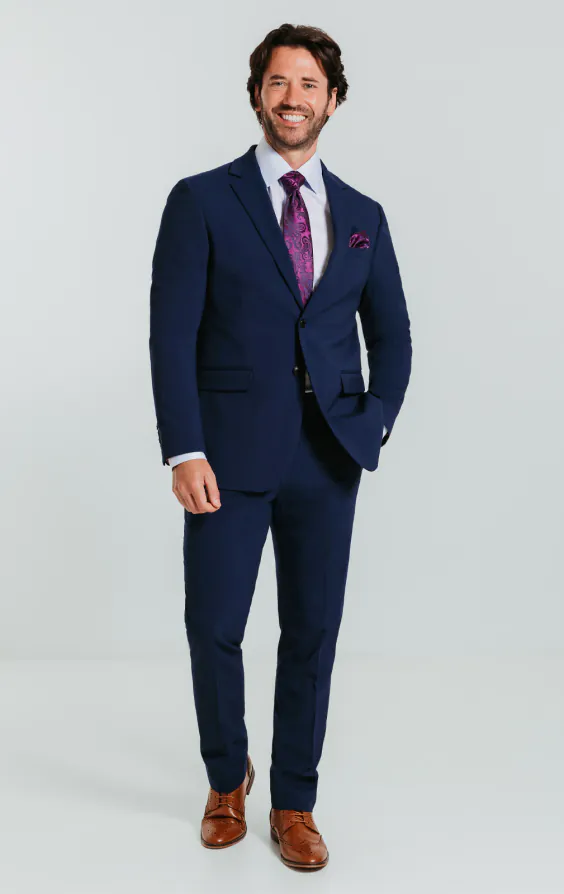 Blauw slim fit kostuum - photo 1 Blauw slim fit kostuum - photo 1