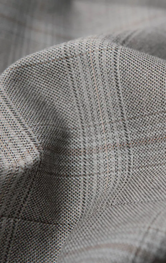 Taupe geruit gilet - photo 3 Taupe geruit gilet - photo 3