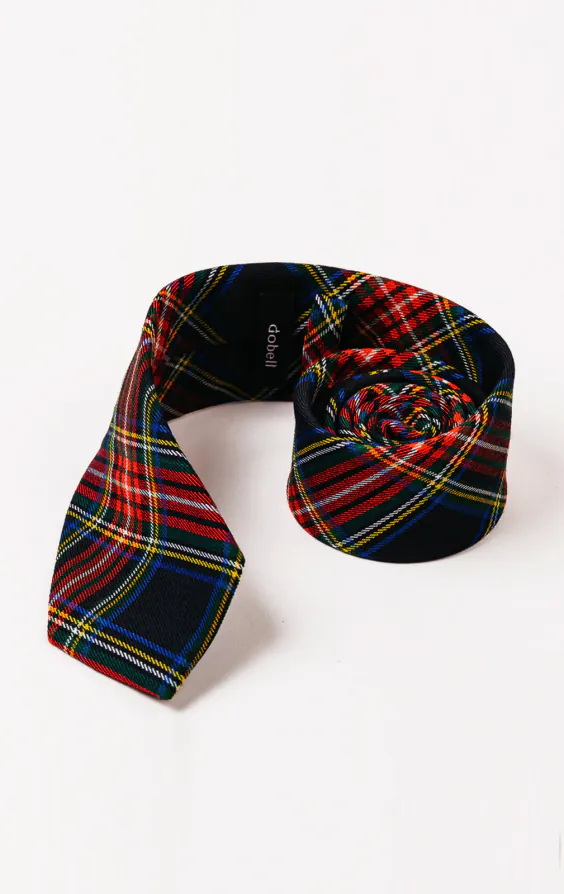 Navy tartan ruit stropdas - photo 2 Navy tartan ruit stropdas - photo 2