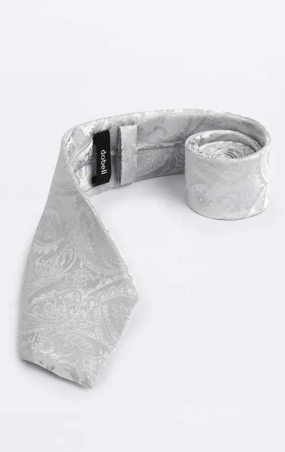 Zilver paisley stropdas - photo 1 Zilver paisley stropdas - photo 1