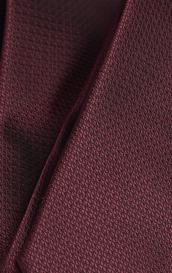 Bordeaux rood getextureerde stropdas - photo 3