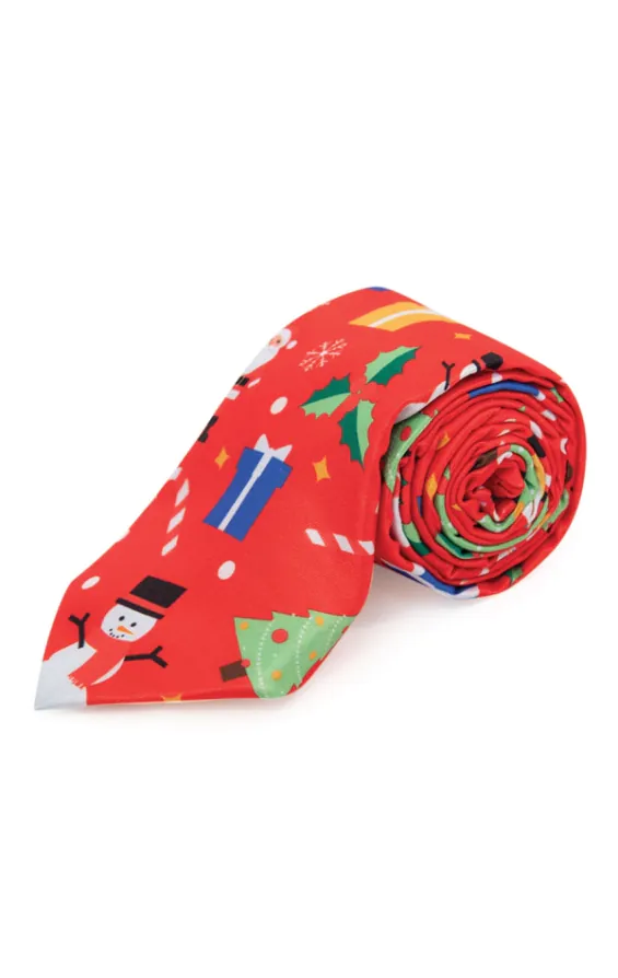 'Festive Fun' rode kerst stropdas