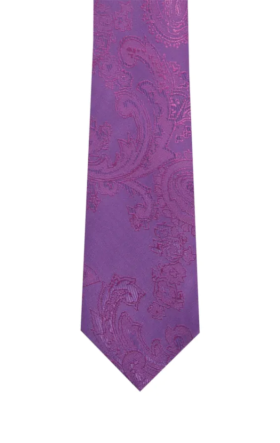 Jongens paarse paisley stropdas - photo 1