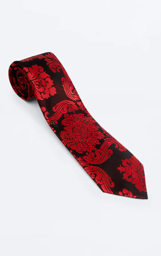 Rood victoriaans jacquard stropdas - photo 2