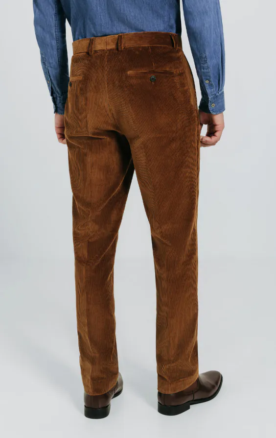 Mid-bruin corduroy broek - photo 2 Mid-bruin corduroy broek - photo 2