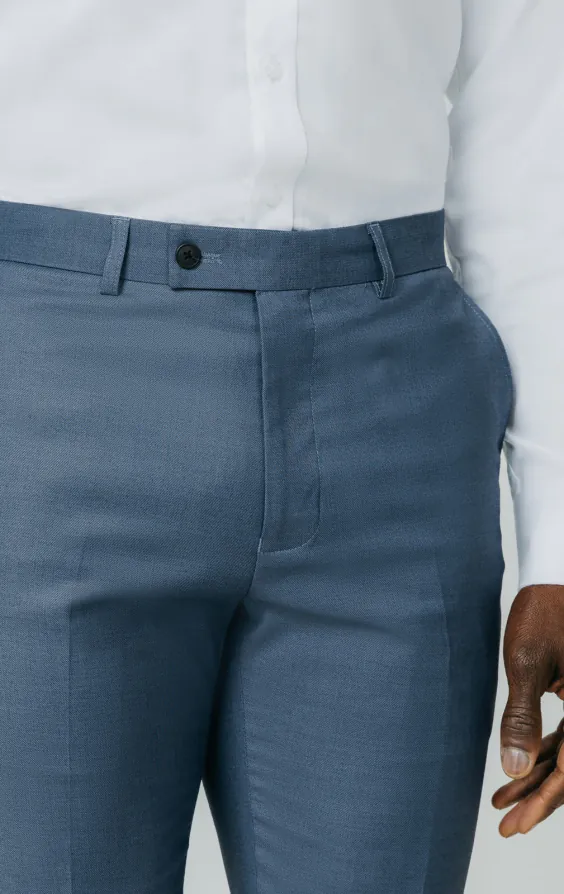 Blauwe gemeleerd broek - photo 1