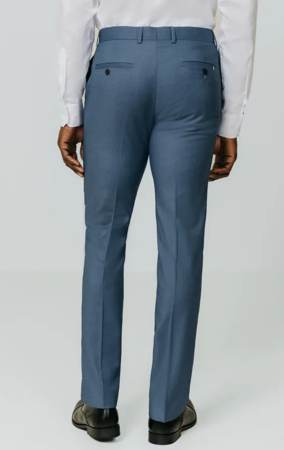 Blauwe gemeleerd broek - photo 2