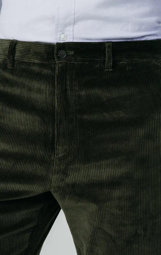 Groene corduroy casual broek - photo 2 Groene corduroy casual broek - photo 2