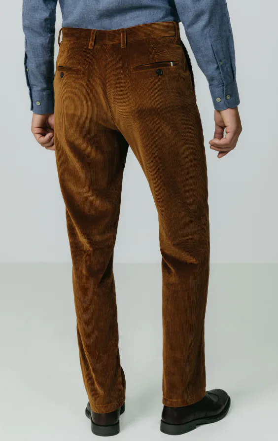 Mid-bruin corduroy casual broek - photo 2 Mid-bruin corduroy casual broek - photo 2