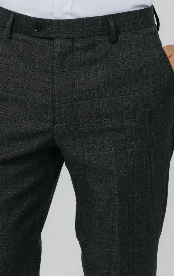 Antracietgrijs geruite broek - photo 1