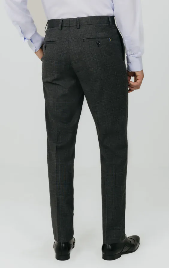 Antracietgrijs geruite broek - photo 2