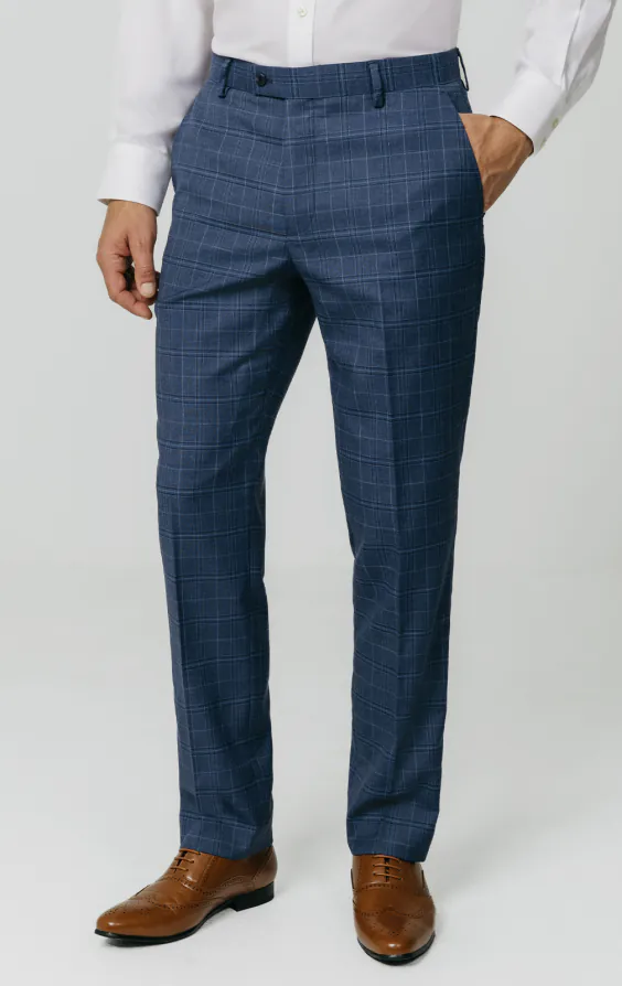 Blauw geruite broek Blauw geruite broek