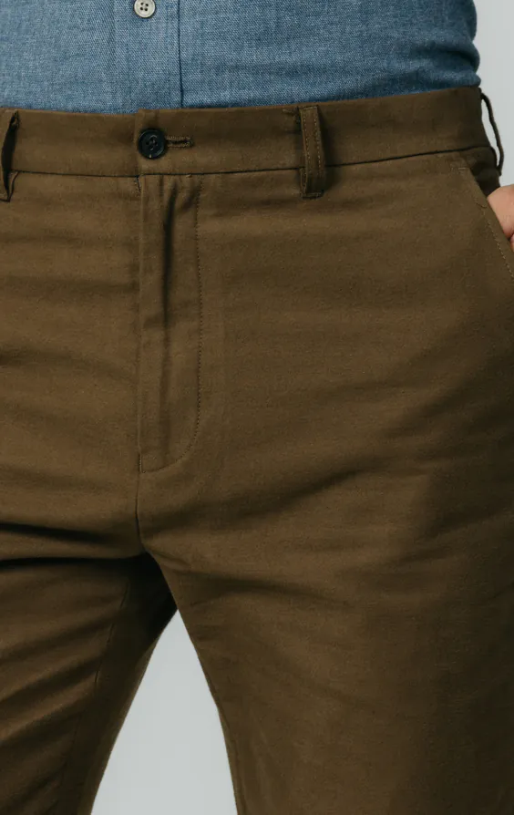 Taupe moleskin broek - photo 1