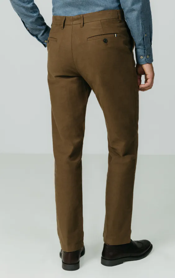 Taupe moleskin broek - photo 2