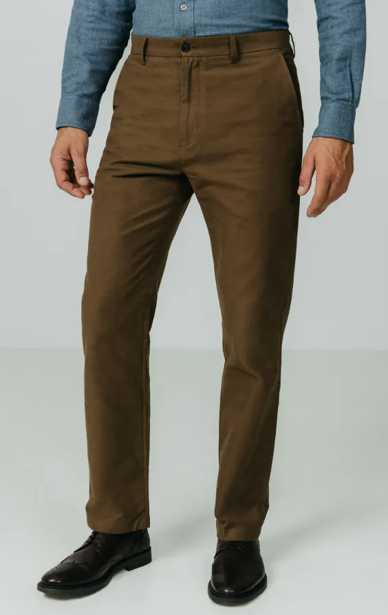 Taupe moleskin broek
