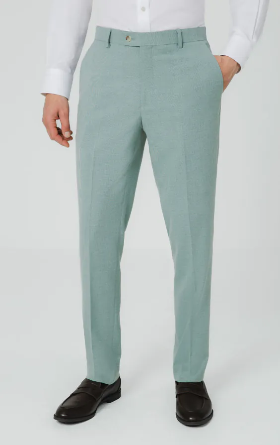 Mintgroene hopsack broek Mintgroene hopsack broek