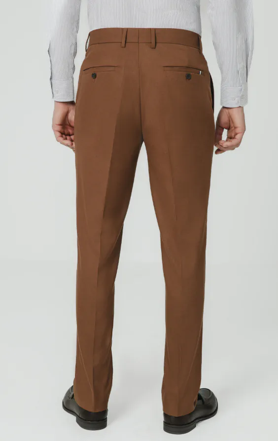 Mid-bruine twill broek - photo 2