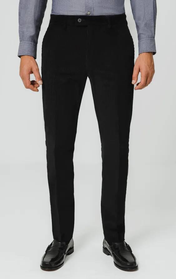 Zwarte corduroy broek Zwarte corduroy broek