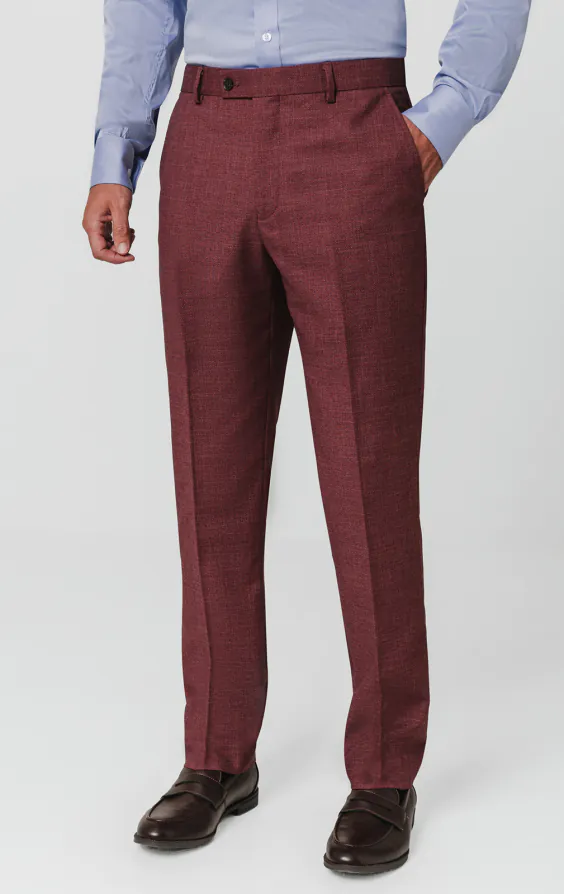 Moerbei getextureerd broek Moerbei getextureerd broek