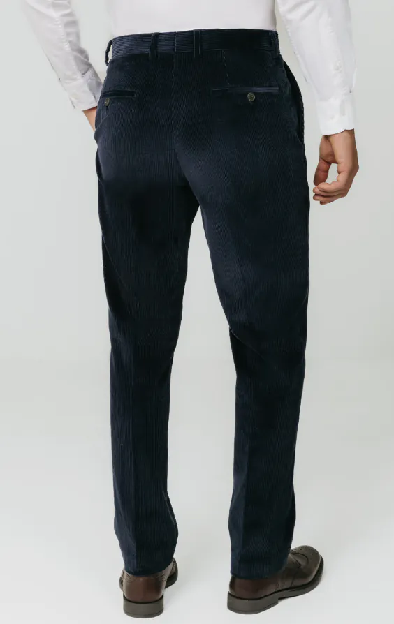 Marine blauw corduroy broek - photo 2 Marine blauw corduroy broek - photo 2