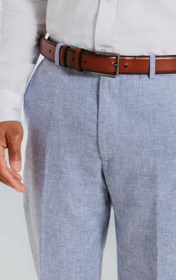 Licht blauw linnen pantalon - photo 1