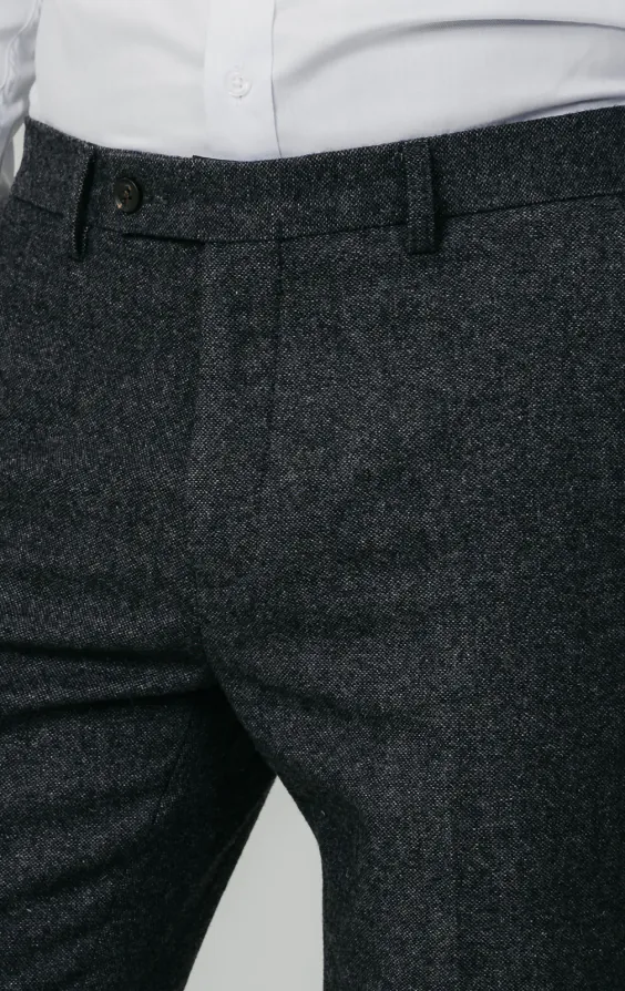 Grijs donegal tweed pantalon - photo 1